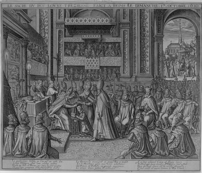 17 oct 1610. Sacre et couronnement de Louis XIII